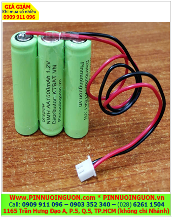 Pin sạc 3.6v-AA1000mAh, Pin điện thoại bàn không dây Cordlessphone 3.6v-AA1000mAh chính hãng